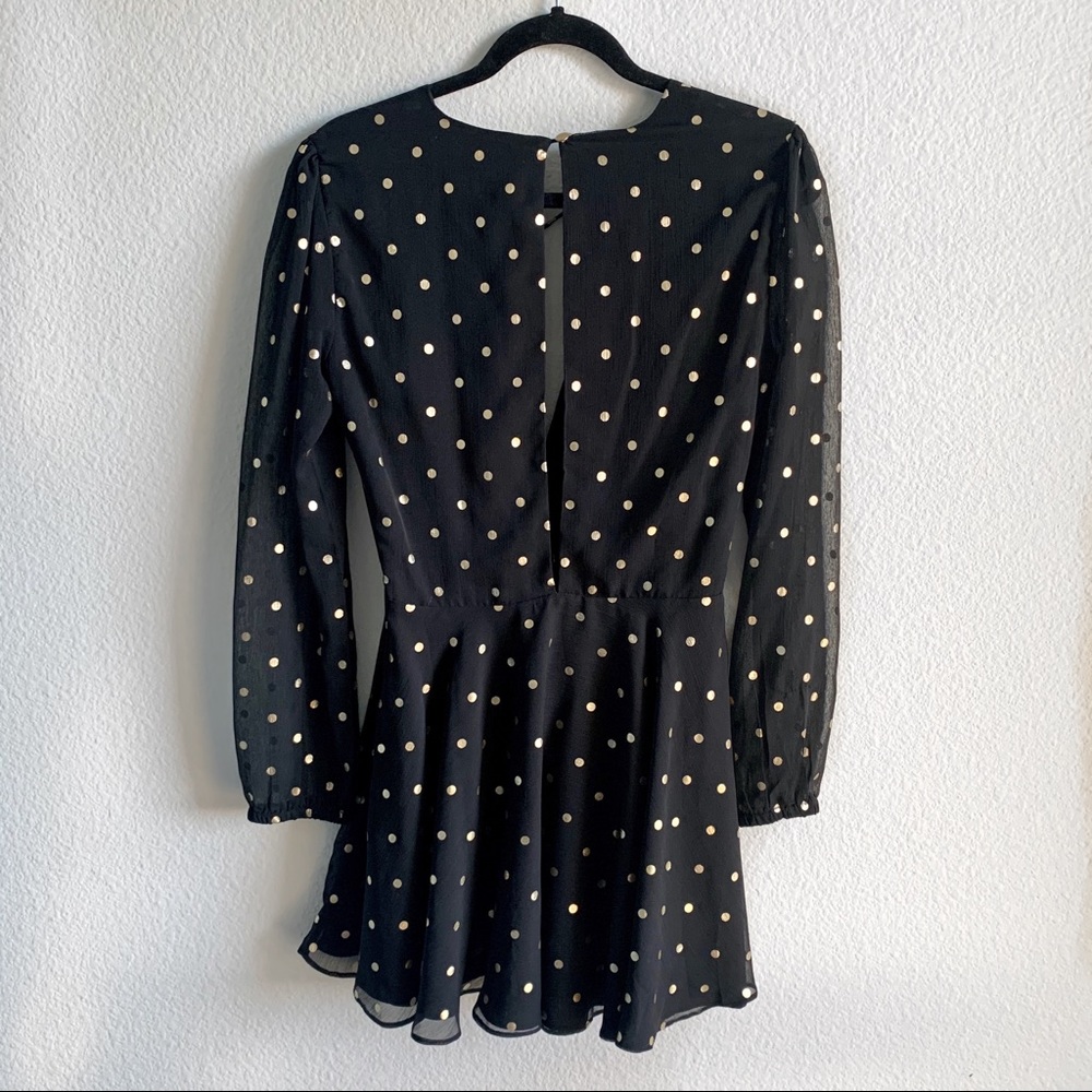 LOVERS + FRIENDS Hayley Gold Dot Dress - Picture 3 of 6